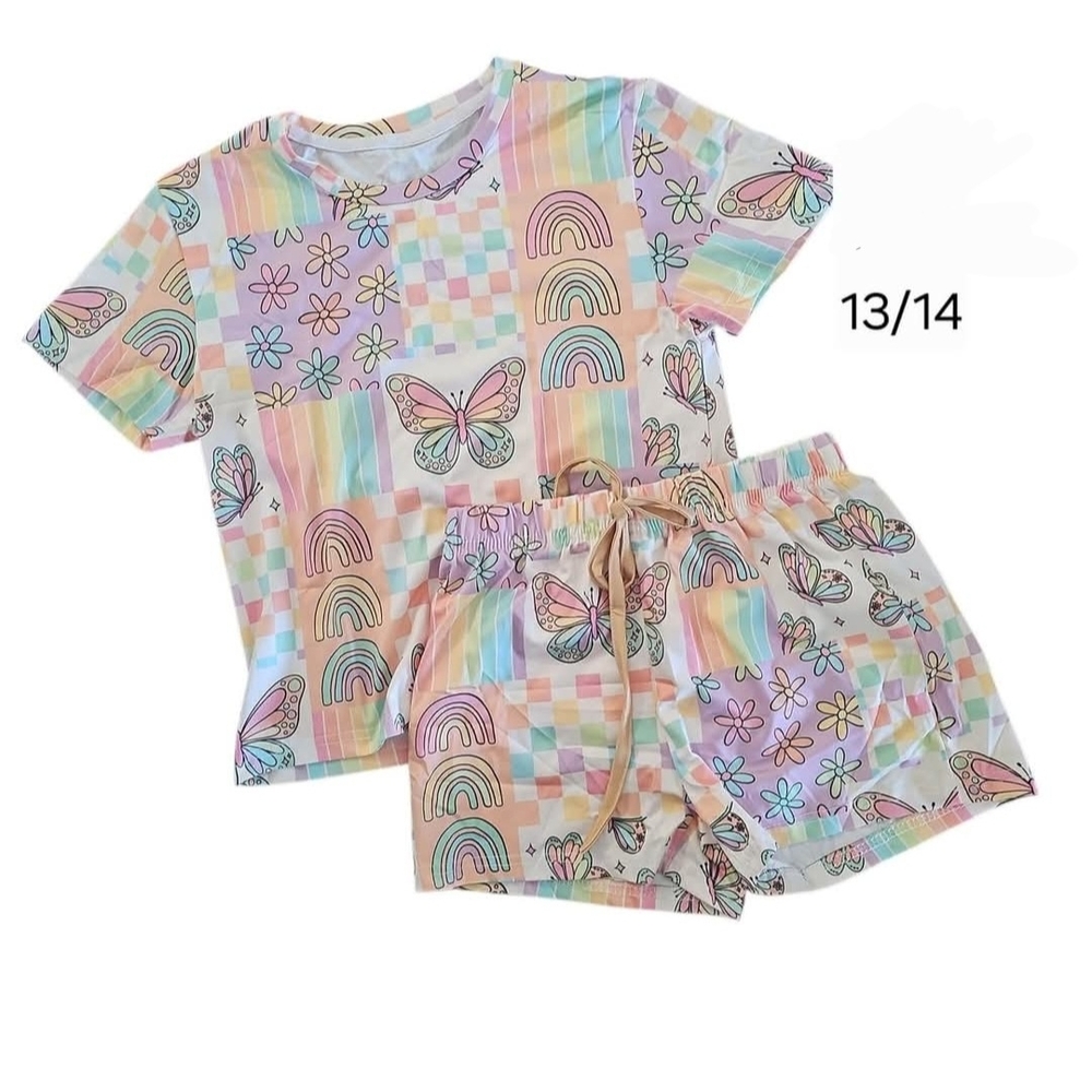 Rainbow and Butterfly Kids Lounge Set
